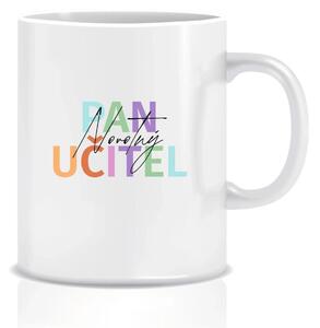 Personalizovaný klasický bílý keramický hrníček 300 ml pro paní učitelku/pana učitele
