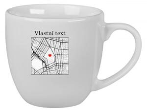 Personalizovaný keramický hrníček 400 ml s mapou