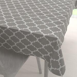 Biante Bavlněný obdélníkový ubrus Sandra SA-188 Šedé Maroko 50x100 cm