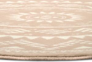 Hanse Home, Moderní kusový koberec Celebration 105505 Valencia Ivory kruh | Béžová Typ: kulatý 140 cm