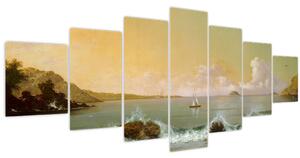 Obraz - Martin Johnson Heade, Rio de Janeiro Bay, reprodukce (210x100 cm)
