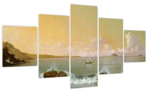 Obraz - Martin Johnson Heade, Rio de Janeiro Bay, reprodukce (125x70 cm)