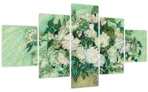 Obraz - Vincent van Gogh, Roses, reprodukce (125x70 cm)