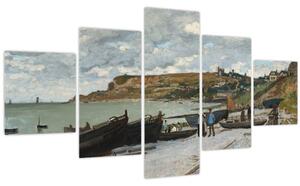Obraz - Claude Monet, Sainte Adresse, reprodukce (125x70 cm)