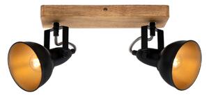 BRI 2901-025 Bodové svítidlo 28 cm 2x E14 25W černá - BRILONER