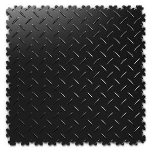PVC dlažba Mosolut Machine Industrial, 7mm, diamant, černá