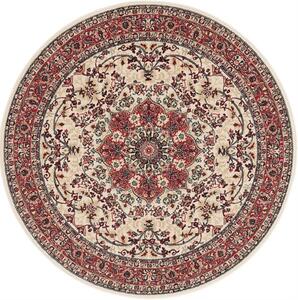 Kulatý koberec vlněný Dywilan Polonia Kordoba Piaskowy 3 béžový Rozměr: průměr 135 cm