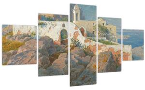 Obraz - William Stanley Haseltine, Santa Maria a Cetrella, Anacapri, reprodukce (125x70 cm)