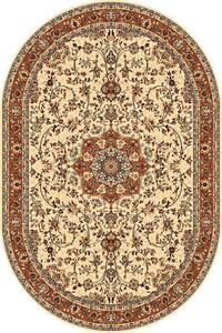 Oválný koberec vlněný Dywilan Polonia Kordoba Piasek 3 béžový Rozměr: 200x300 cm