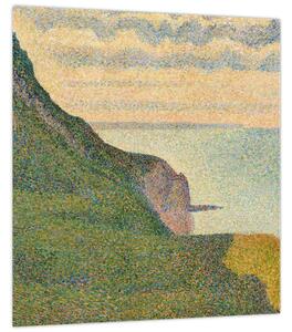 Obraz - Georges Seurat, Seascape at Port-en-Bessin, Normandy, reprodukce (30x30 cm)