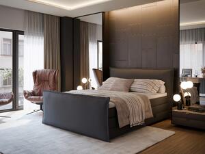 POSTEL BOXSPRING, 160/200 cm, šedá MID.YOU - Postele s úložným prostorem, Online Only