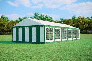 Párty stan 5x12 m STANDARD - ohnivzdorný barva Zeleno-bílá
