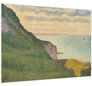 Obraz - Georges Seurat, Seascape at Port-en-Bessin, Normandy, reprodukce (70x50 cm)