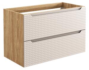 Comad Koupelnová skříňka pod umyvadlo Luxor Beige 90 béžová/dub olejovaný