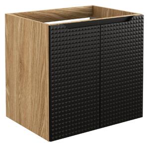 Comad Koupelnová skříňka pod umyvadlo Luxor Black 60 černá/dub olejovaný