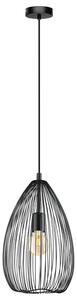 Závěsné svítidlo CLEVEDON černý kov, průměr 24 cm
