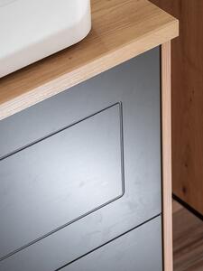 Comad Koupelnová skříňka pod umyvadlo Madera Grey 60 grafit/dub artisan