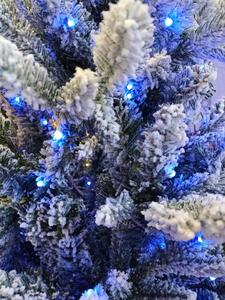 Luxusní vánoční 3D stromek QVC / jedle / 90 cm / 200 LED Deluxe / 132 barevných efektů / zasněžený