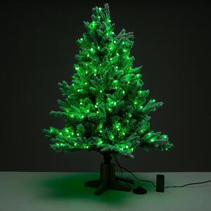 Luxusní vánoční 3D stromek QVC / jedle / 180 cm / 600 LED Deluxe / 132 barevných efektů / zasněžený