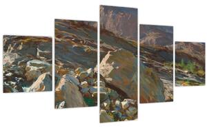 Obraz - John Singer Sargent, Simplon Pass, reprodukce (125x70 cm)