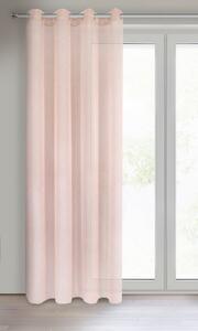 Dekorační dlouhá záclona s kroužky EMMA růžová 140x250 cm (cena za 1 kus) MyBestHome