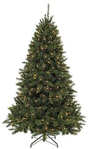 Vánoční stromek Bristlecone s integrovaným osvětlením / 144 LED / borovice / 155 cm / PVC/PE / zelená