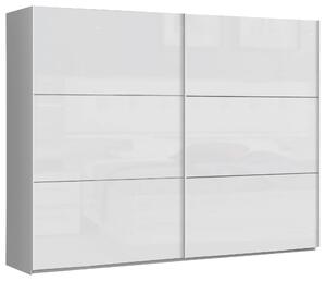 SKŘÍŇ S POSUVNÝMI DVEŘMI, bílá, vysoce lesklá bílá, 269,9/209,7/61,2 cm home24 - Šatní skříně