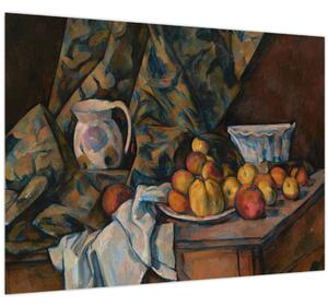 Obraz - Paul Cézanne, Still Life with Apples and Peaches, reprodukce (70x50 cm)