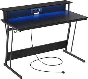 SONGMICS Herní stůl Vasagle Sleiko 120 cm černý