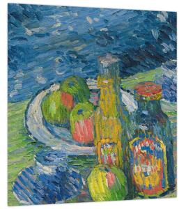 Obraz - Alexej von Jawlensky, Still Life with Bottles and Fruit, reprodukce (30x30 cm)