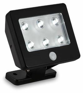 BRI 2276-065 LED venkovní svítidlo s čidlem 12 cm 6x0,06W 7lm černá - BRILONER