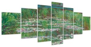 Obraz - Claude Monet, The Japanese Footbridge, reprodukce (210x100 cm)