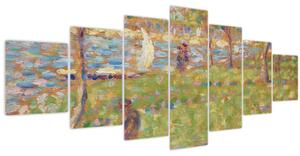 Obraz - Georges Seurat, Study for "La Grande Jatte", reprodukce (210x100 cm)