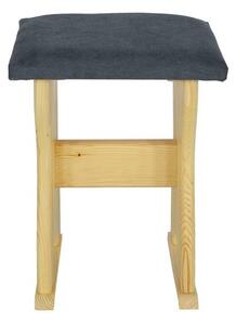 Čalouněná stolička NR115, v45, borovice (Potah: T18, Barva dřeva: Přírodní (lakovaná))