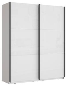 SKŘÍŇ S POSOUVACÍMI DVEŘMI, bílá, vysoce lesklá bílá, 170,3/209,7/61,2 cm home24 - Šatní skříně