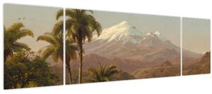 Obraz - Frederic Edwin Church, Tamaca Palms, reprodukce (170x50 cm)