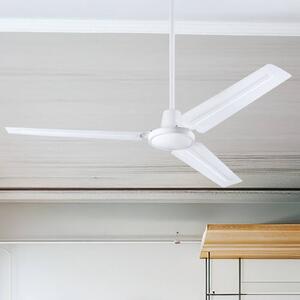 Westinghouse Stropní ventilátor 7316740, bílý, DC, Ø 142 cm, Bílá / opál, Obývací pokoj / jídelna, kov, Moderní