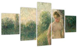 Obraz - Camille Pissarro, The Bather, reprodukce (125x70 cm)