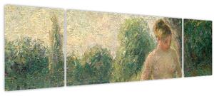 Obraz - Camille Pissarro, The Bather, reprodukce (170x50 cm)