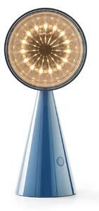 Tom Dixon LED stolní lampa POSE na baterie, světle modrá, výška 25 cm, IP20, stmívatelný, Modrá, Obývací pokoj / jídelna, Plast, Design