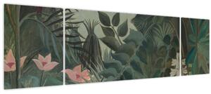 Obraz - Henri Rousseau, The Equatorial Jungle, reprodukce (170x50 cm)