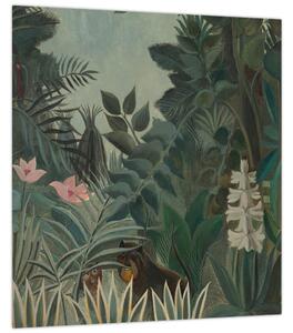 Obraz - Henri Rousseau, The Equatorial Jungle, reprodukce (30x30 cm)