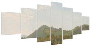 Obraz - Simon Denis, View Near Naples, reprodukce (210x100 cm)