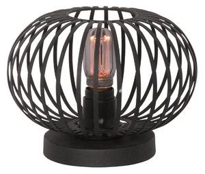 Stolní lampa Aglio, Ø 25 cm, černá, kov