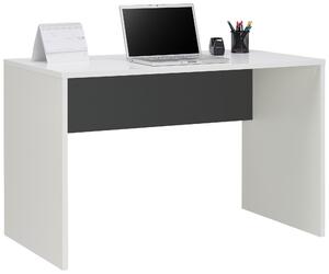 PSACÍ STŮL, antracitová, bílá, 120/67/76 cm Hom`in - Kancelářské stoly