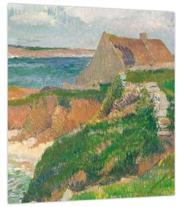 Obraz - Henri Moret, The Island of Raguenez, Brittany, reprodukce (30x30 cm)
