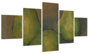 Obraz - Paul Cézanne, Three Pears, reprodukce (125x70 cm)