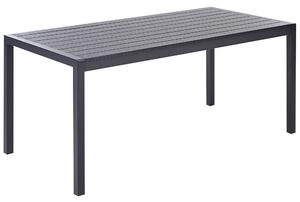 Hliníkový zahradní stůl 180 x 90 cm černý VERNIO