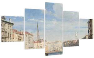 Obraz - Richard Parkes Bonington, The Grand Canal, reprodukce (125x70 cm)