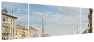 Obraz - Richard Parkes Bonington, The Grand Canal, reprodukce (170x50 cm)